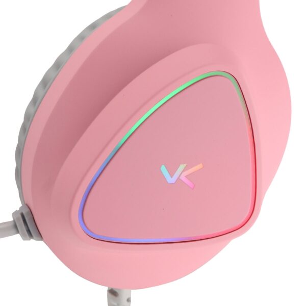 FONE HEADSET GAMER CHROMA USB 7.1 RGB ROSA - GH804 - Imagem 8