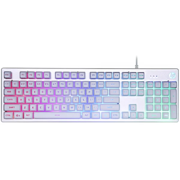 TECLADO GAMER USB LED HP K500F PTA - Imagem 2
