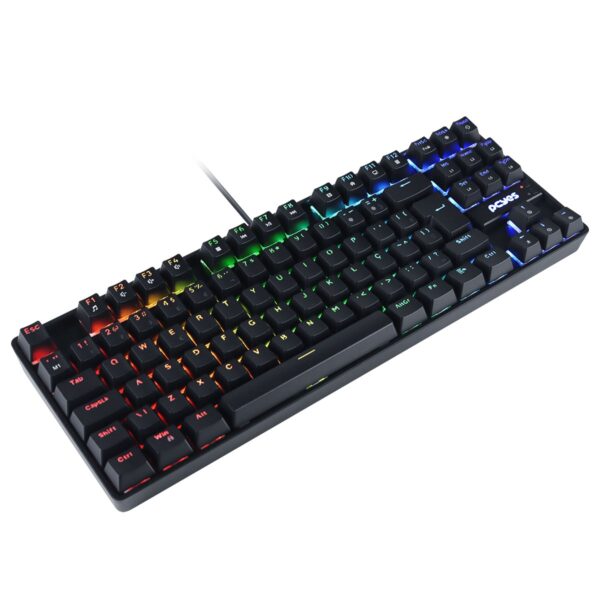 TECLADO GAMER MECANICO TKL NERON - SWITCH OUTEMU BLUE HOTSWAP - LED RGB - PCYES - PNOHBLRGB - Imagem 12