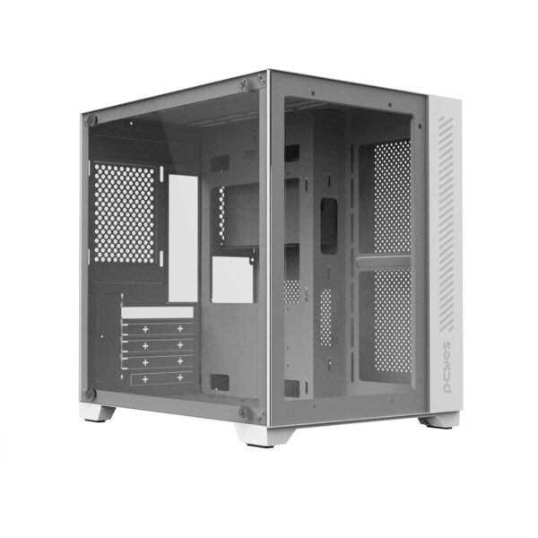 GABINETE GAMER FORCEFIELD WHITE GHOST - FRONTAL E LATERAL EM VIDRO - PCYES - GFFWGP - Imagem 9