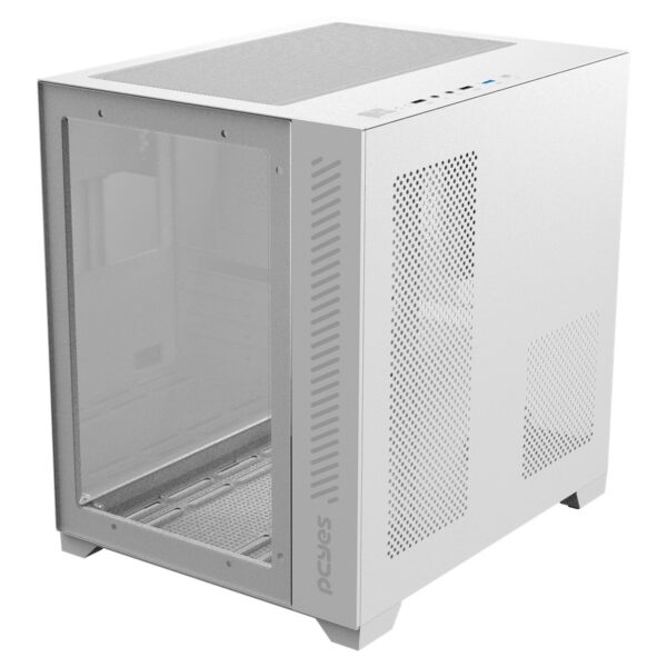 GABINETE GAMER FORCEFIELD WHITE GHOST - FRONTAL E LATERAL EM VIDRO - PCYES - GFFWGP - Imagem 8