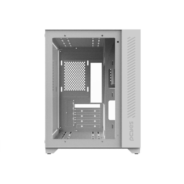 GABINETE GAMER FORCEFIELD WHITE GHOST - FRONTAL E LATERAL EM VIDRO - PCYES - GFFWGP - Imagem 6