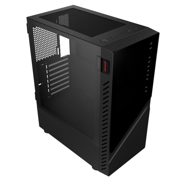 GABINETE GAMER SET BLACK VULCAN - LATERAL EM VIDRO - PCYES - GSBVPBR - Imagem 3
