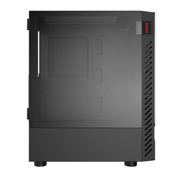 GABINETE GAMER SET BLACK VULCAN - LATERAL EM VIDRO - PCYES - GSBVPBR - Imagem 7