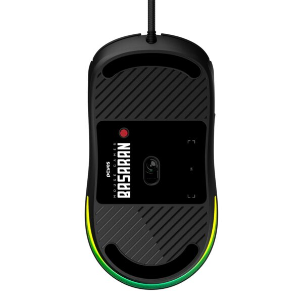 MOUSE GAMER PCYES BASARAN BLACK VULCAN - 12400 DPI - RGB - 6 BOTOES - PMGBRBV - Imagem 9