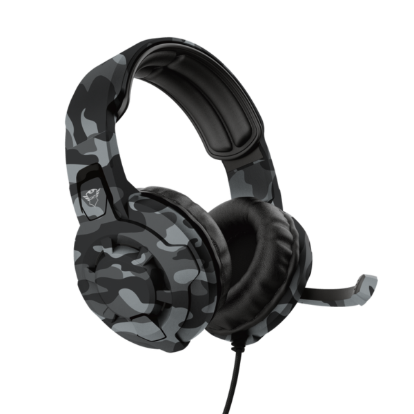 HEADSET GAMER TRUST GXT 411K RADIUS P2 40MM PRETO CAMUFLADO - Imagem 2