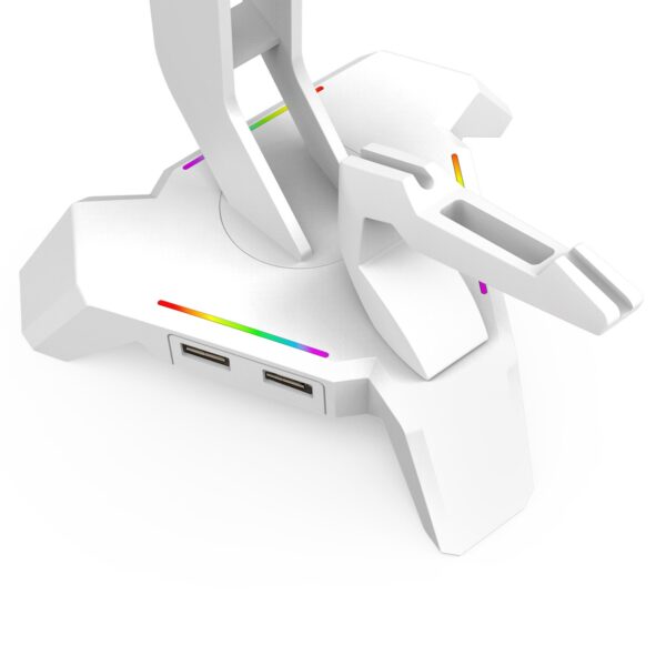 SUPORTE PARA HEADSET SCEPTER RGB ELITE BRANCO - Imagem 3