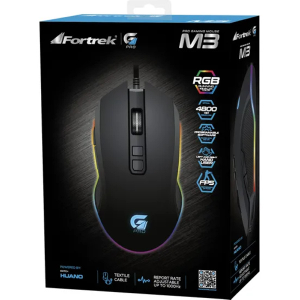 MOUSE GAMER FORTREK PRO M3 RGB - Imagem 2