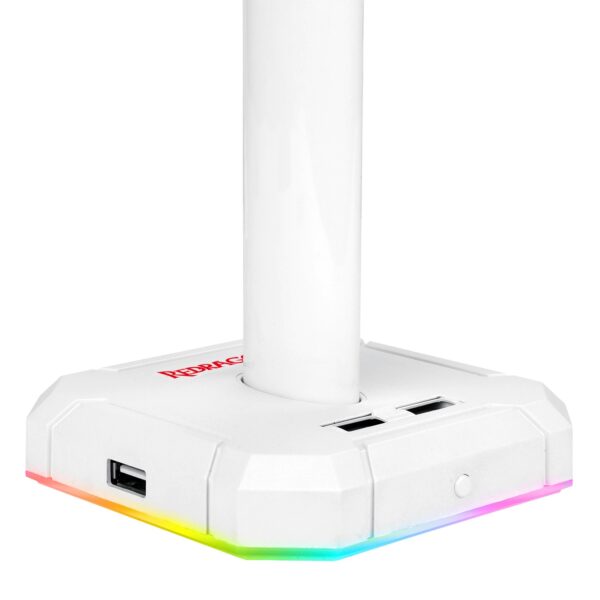 SUPORTE PARA HEADSET SCEPTER RGB PRO BRANCO - Imagem 2