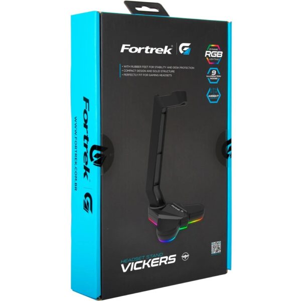SUPORTE P/HEADSET RGB FORTREK VICKERS - Imagem 2
