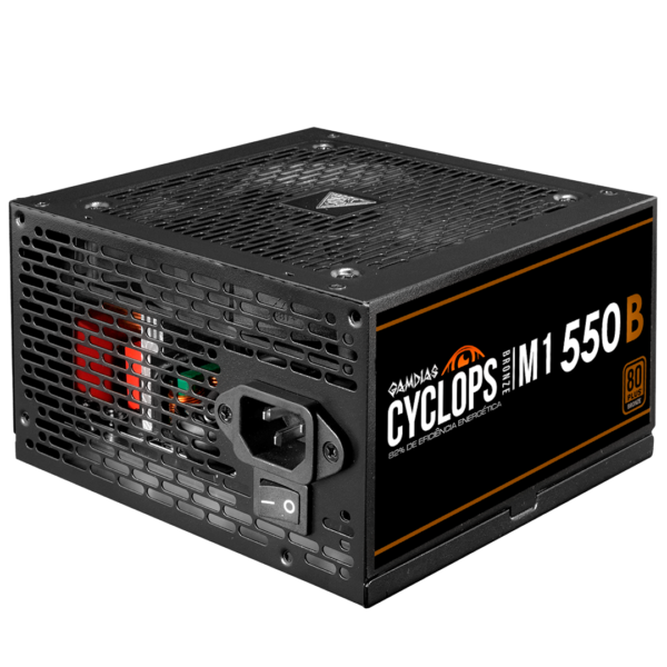 FONTE GAMDIAS CYCLOPS M1-550B WATTS 80 PLUS BRONZE SEM CABO - Imagem 2