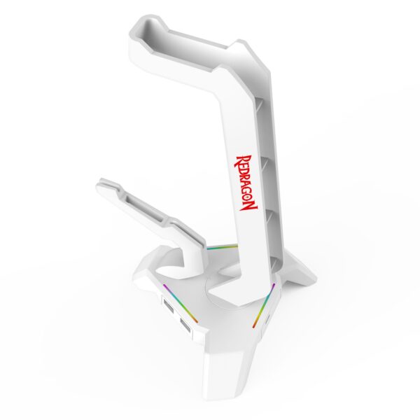 SUPORTE PARA HEADSET SCEPTER RGB ELITE BRANCO