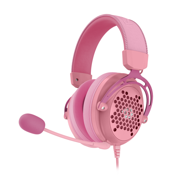 HEADSET GAMER REDRAGON DIOMEDES ROSA - Imagem 2