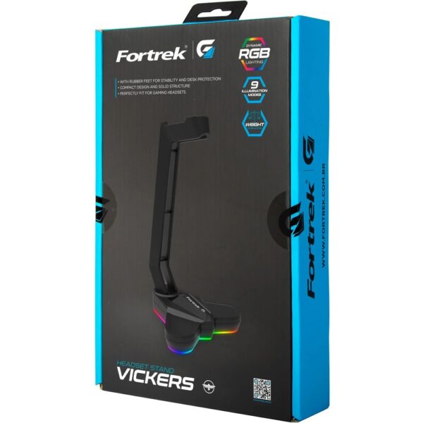SUPORTE P/HEADSET RGB FORTREK VICKERS - Imagem 3