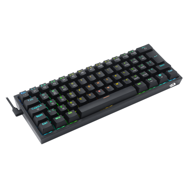 TECLADO MECANICO GAMER FIZZ PRO RGB PRETO SWITCH MARROM - Imagem 6