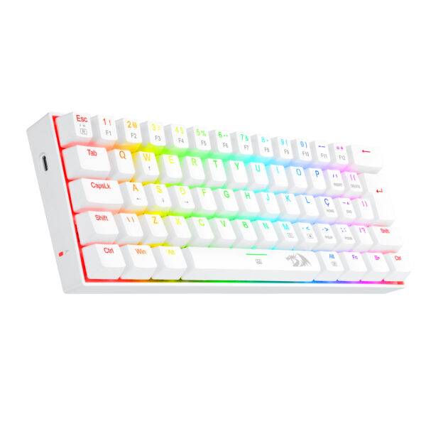 TECLADO MECANICO GAMER DRAGONBORN RGB BRANCO SWITCH MARROM ABNT2 - Image 3