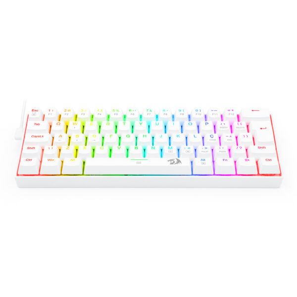 TECLADO MECANICO GAMER DRAGONBORN RGB BRANCO SWITCH MARROM ABNT2 - Image 7