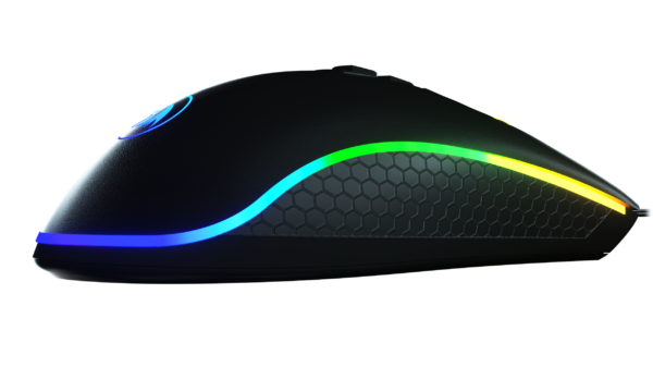 MOUSE GAMER KING COBRA FPS RGB PTO - Imagem 2