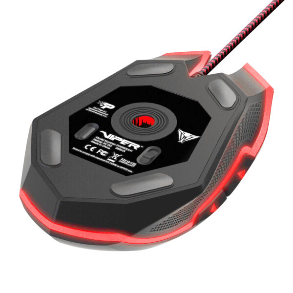 MOUSE GAMER PATRIOT VIPER V530 4000DPI/ LED/7 BOTOES/PRETO - PV530OULK - Imagem 8