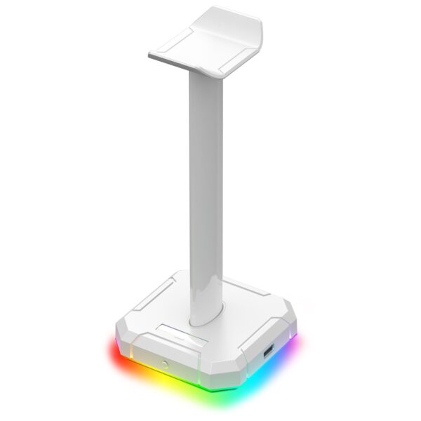 SUPORTE PARA HEADSET SCEPTER RGB PRO BRANCO
