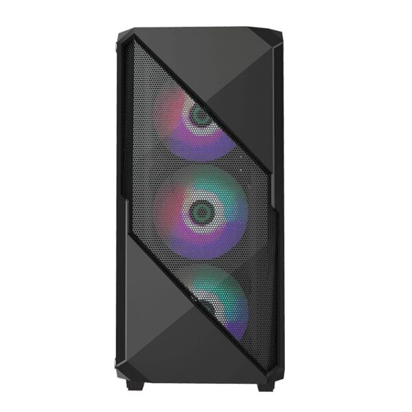 GABINETE GAMER MICRO ATX/ ATX/ ITX SEM FONTE REVOLT PRETO GAMEMAXX - Imagem 5