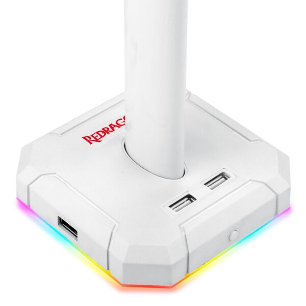 SUPORTE PARA HEADSET SCEPTER RGB PRO BRANCO - Imagem 6