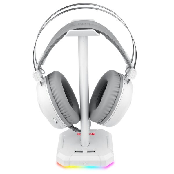 SUPORTE PARA HEADSET SCEPTER RGB PRO BRANCO - Imagem 3