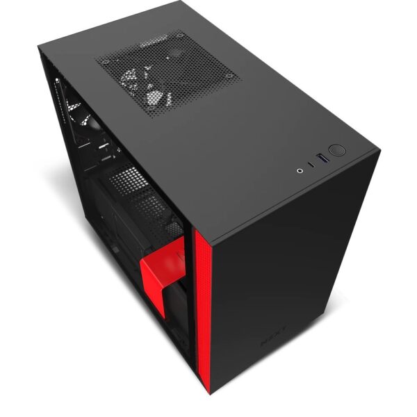 GABINETE H210B-BR PRETO/VERMELHO - Imagem 4