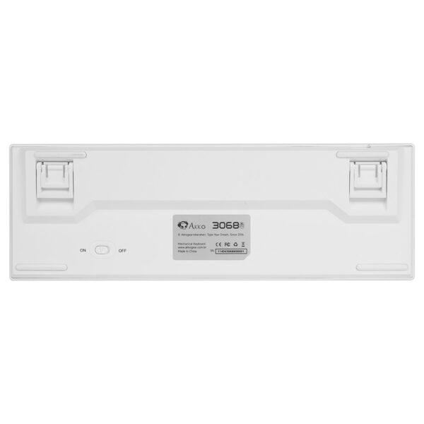 TECLADO MECANICO AKKO MODELO 3068B PLUS BRANCO SWITH PINK - Imagem 3