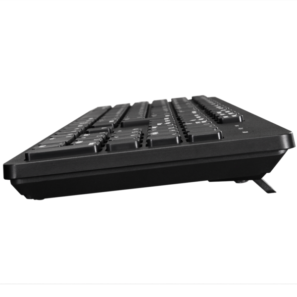 KIT TECLADO MEMBRANA E MOUSE AKKO AKP104 WL PRETO - Imagem 5