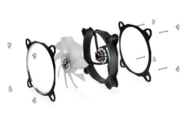KIT COM 3 FANS ADD-RGB BR DIGITAL 3R SILVER - Imagem 7