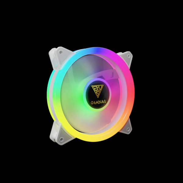 KIT 4 FANS RGB AEOLUS COM 4 FANS BRANCO - Imagem 3