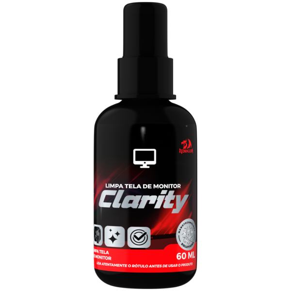 LIMPA TELA DE MONITOR REDRAGON CLARITY 60 ML CLARITY - Imagem 2