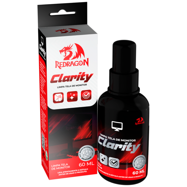 LIMPA TELA DE MONITOR REDRAGON CLARITY 60 ML CLARITY - Imagem 6