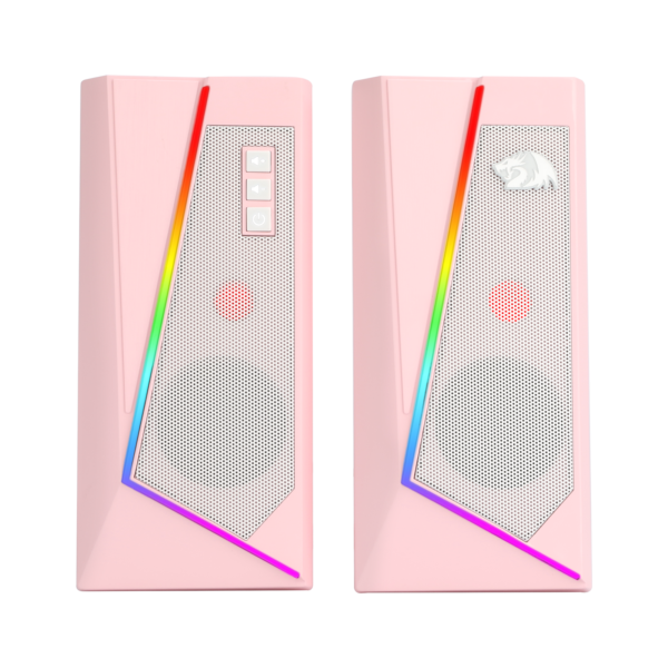 CAIXA DE SOM GAMER ANVIL RGB ROSA