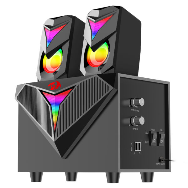 CAIXA DE SOM C SUBWOOFER GAMER REDRAGON TOCCATA RGB PRETO GS700 - Image 2