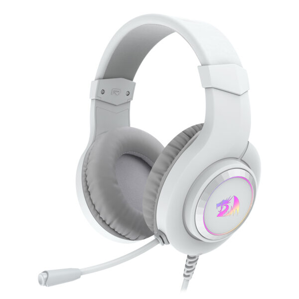 HEADSET GAMER REDRAGON HYLAS USB RGB BRANCO
