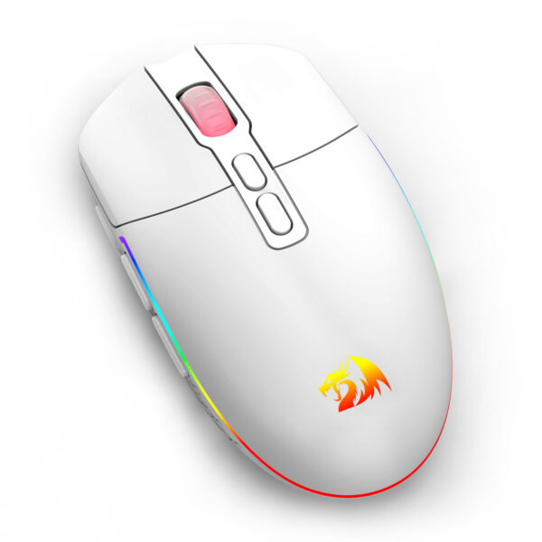 MOUSE GAMER REDRAGON INVADER PRO RGB BRANCO - Imagem 4