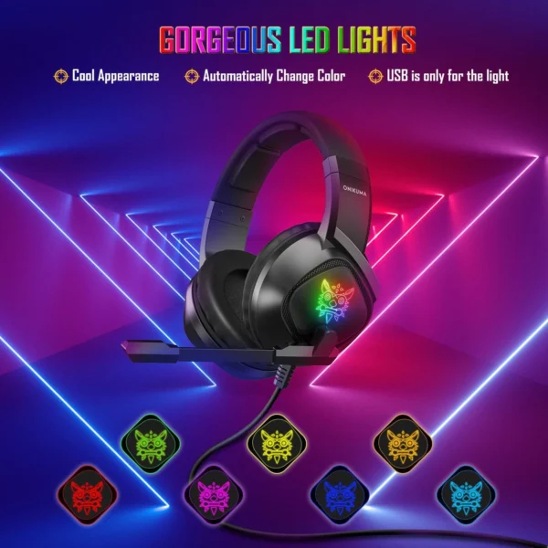 HEADSET GAMER K19 ONIKUMA - Imagem 2