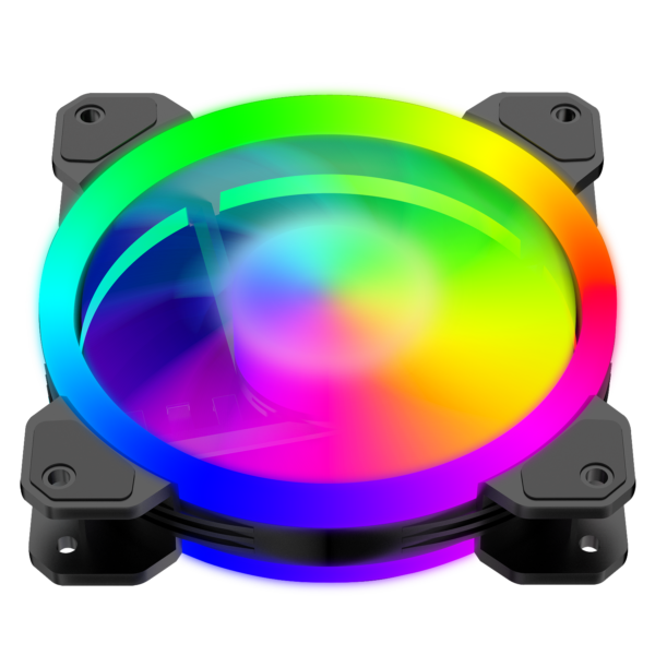 KIT COM 5 FANS 120X25MM T-TGF515 RGB PRETO - Imagem 4