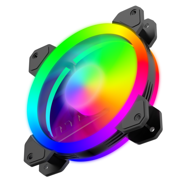 KIT COM 5 FANS 120X25MM T-TGF515 RGB PRETO - Imagem 6