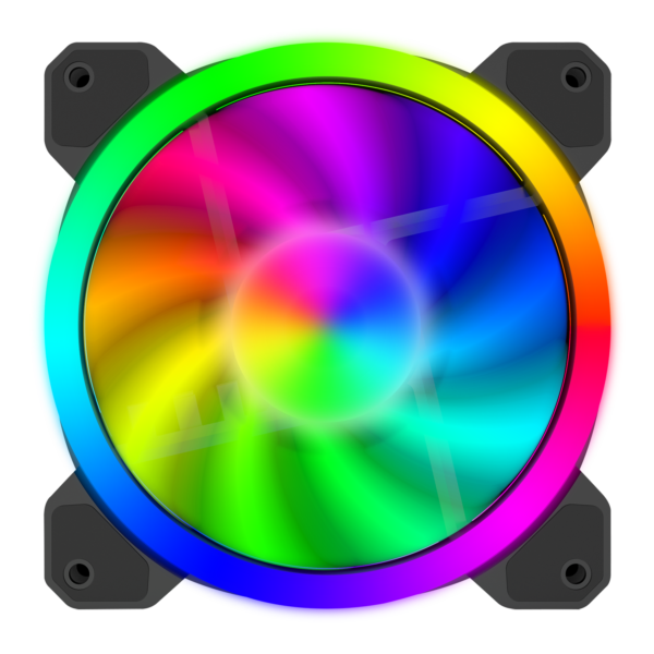 KIT COM 5 FANS 120X25MM T-TGF515 RGB PRETO - Imagem 8