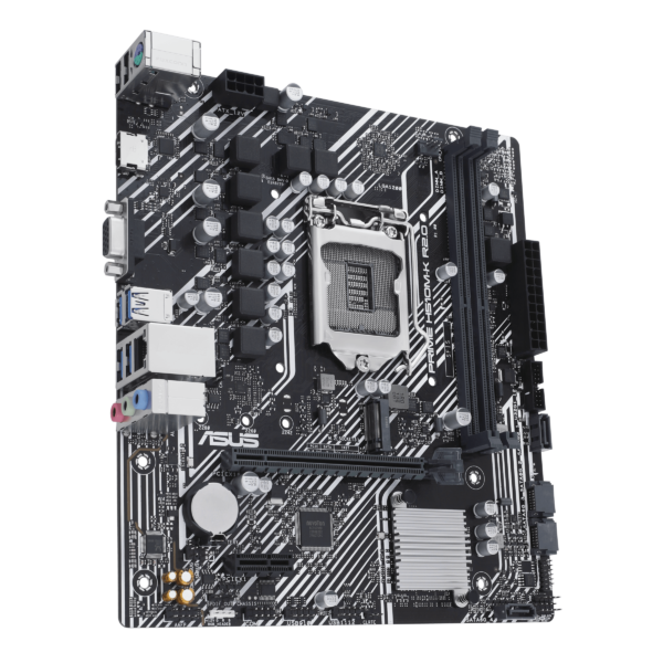 PLACA MAE ASUS PRIME H510M-K R2.0 - INTEL 1200 - DDR4 - MATX - M.2 NVME -VGA/HDMI - Imagem 2