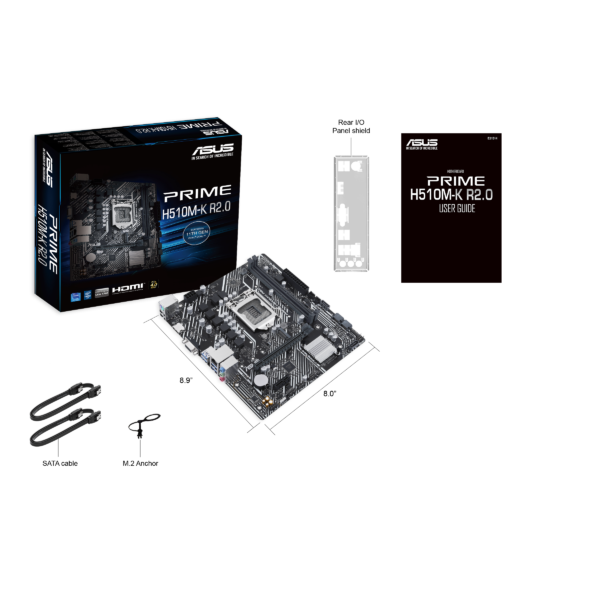 PLACA MAE ASUS PRIME H510M-K R2.0 - INTEL 1200 - DDR4 - MATX - M.2 NVME -VGA/HDMI - Imagem 5