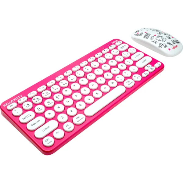 TECLADO/MOUSE S/FIO LETRON HELLO KITTY - Imagem 2
