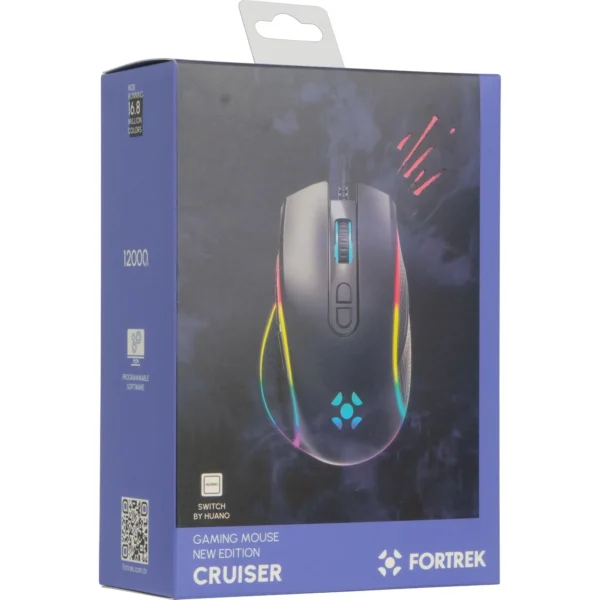 MOUSE GAMER 10000DPI RGB FORTREK CRUISER - Imagem 5