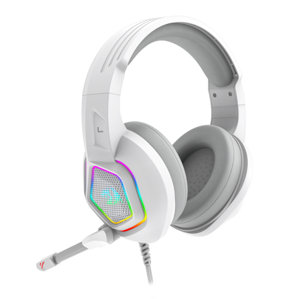 HEADSET GAMER REDRAGON MEDEA RGB BRANCO - Imagem 2