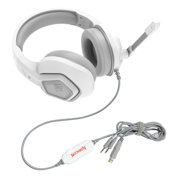 HEADSET GAMER REDRAGON MEDEA RGB BRANCO - Imagem 6