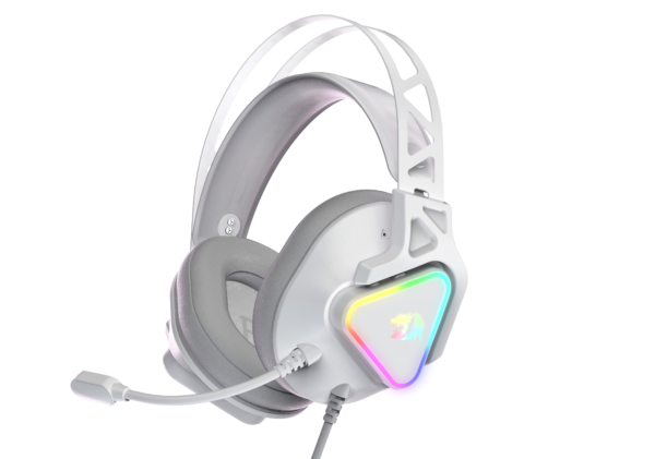HEADSET GAMER REDRAGON RGB CADMUS BRANCO