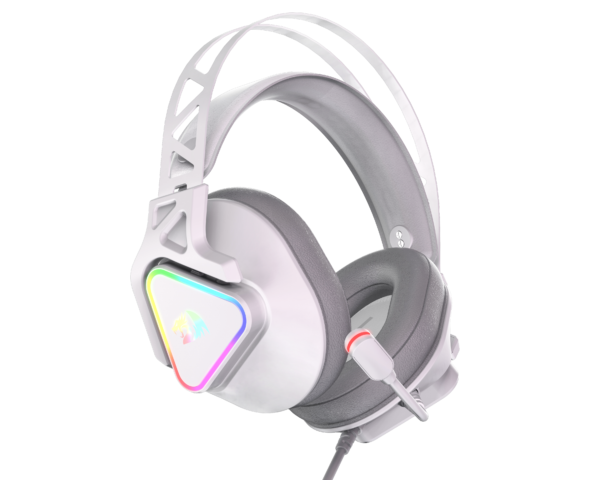 HEADSET GAMER REDRAGON RGB CADMUS BRANCO - Imagem 3